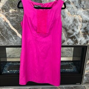 DONNA RICCO  NEW YORK  sleeveless  midi  lined dress IN FUSCHIA (8)